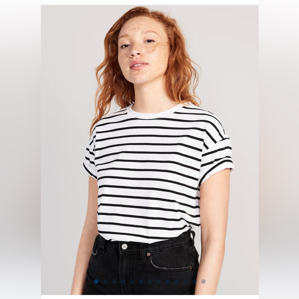 Striped over-sized t shirt